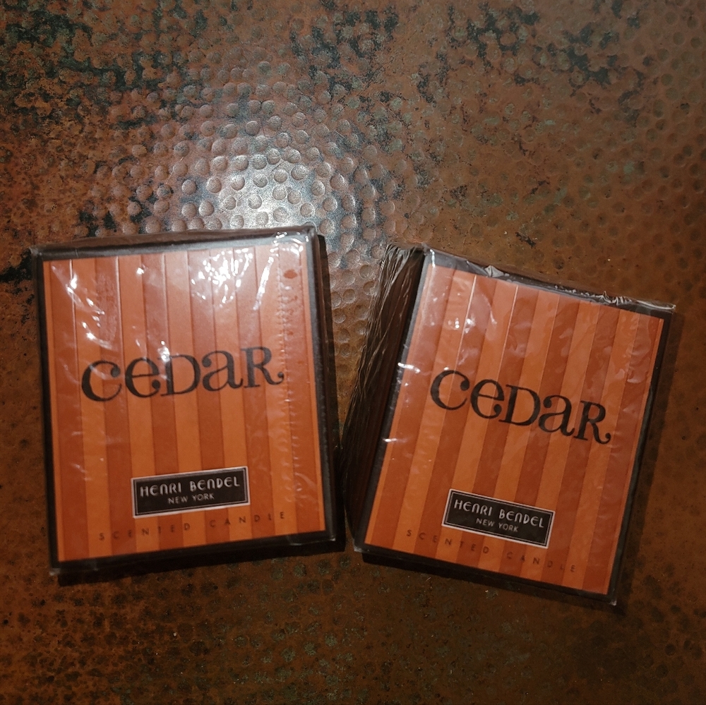 Lot of 2 New Factory Sealed Henri Bendel New York Candles Cedar